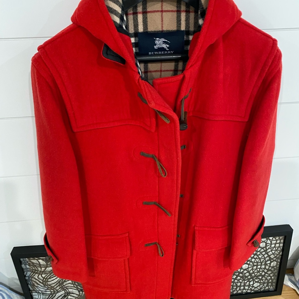 Burberry Women's Vibrant Red Trench Coat